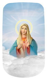 DAROYAL-108-BL Immaculate Heart Clouds Blue